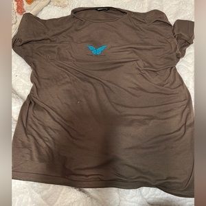 🦋Oversized T-shirt, Large, “become the change” shein shirt, small stain- bottom